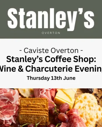 Stanley's Cafe Wine & Charcuterie Evening: Overton - Thursday 13th June