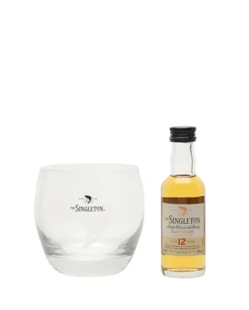 Singleton of Dufftown 12 Year Old Miniature with Glass Collection