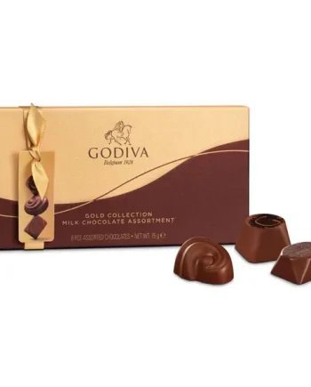 Godiva Belgium Gold Collection Milk Chocolates Giftbox 8 Pieces 75g BBE 30/12/25