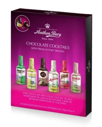 Anthon Berg Chocolate Cocktail Liqueurs 8 Pieces 125g