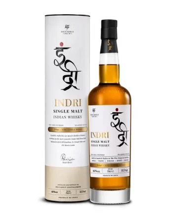 Indri Trini Three Wood Single Malt Indian Whisky 70cl