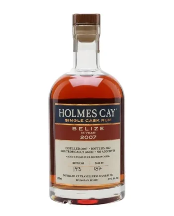 Belize Travellers 2007 Rum 15 Year Old Holmes Cay