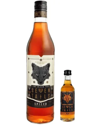 Seven Tails Spiced French Brandy 70cl & Free Seven Tails XO French Brandy Miniature 5cl