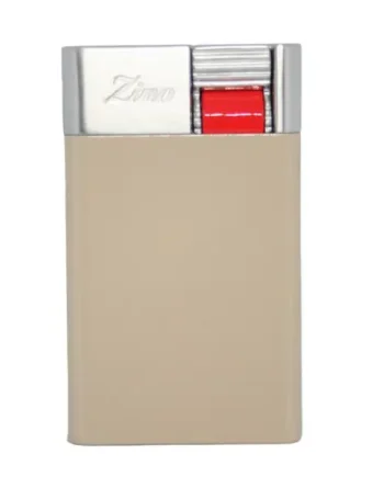Zino ZM Jetflame Lighter in Beige & Red