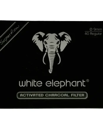 White Elephant 9mm Charcoal Filters 40 pack