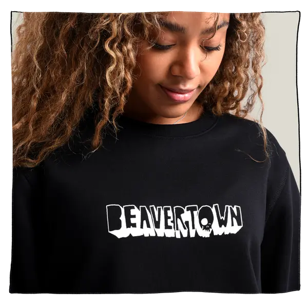 Skulloon Sweatshirt in Black