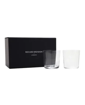 Set of Two Classic Rocks Glasses 27cl The Cocktail Collection Richard Brend