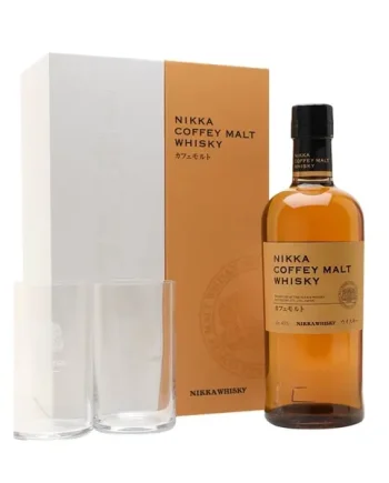 Nikka Coffey Malt Whisky & 2 Glass Gift Set