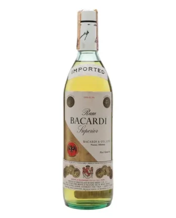 Bacardi Superior Rum (Mexico) Carta De Oro Bot.1970s