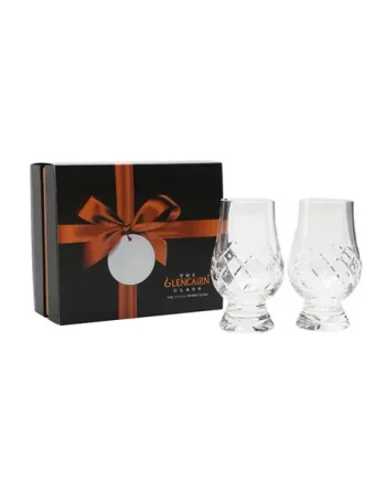 Glencairn Two Cut Crystal Glasses Set with Presentation Box
