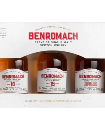 Benromach Speyside Single Malt Scotch Whisky Tri-Pack 3x20cl