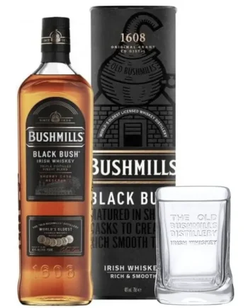 Bushmills Black Bush Irish Whiskey Gift Box & Glass 70cl