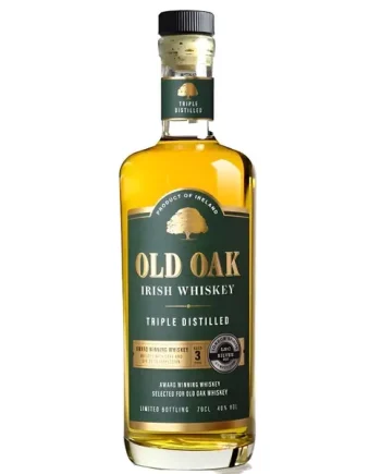 Old Oak 3 Year Old Triple Distilled Irish Whiskey 70cl