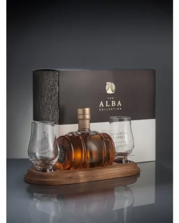Mini Brandy Barrel Refillable Decanter & 2 Glasses 20cl