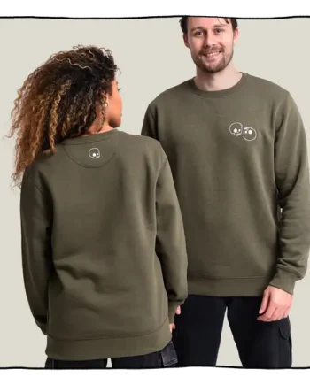 Skulls Sweatshirt in Khaki