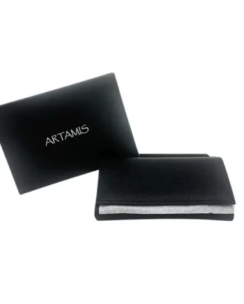 Artamis Black Leather Tobacco Pouch PO25CBL