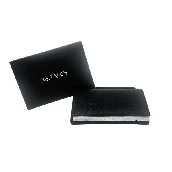 Artamis Black Leather Tobacco Pouch PO25CBL