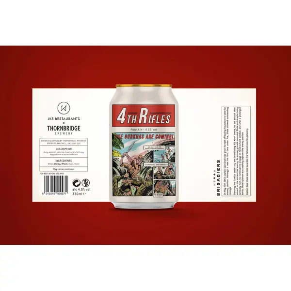 4th Rifles, 4.5% Pale Ale 330ml can