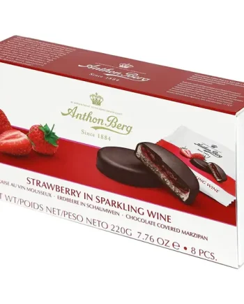 Anthon Berg Strawberry In Marzipan Brandy Chocolate Liqueurs 8 Pieces 220g