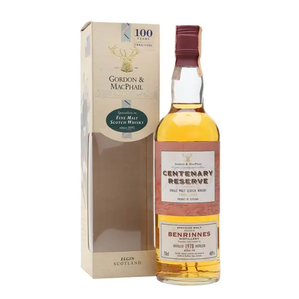 Benrinnes 1978 Bot.1995 Centenary Reserve Gordon & MacPhail