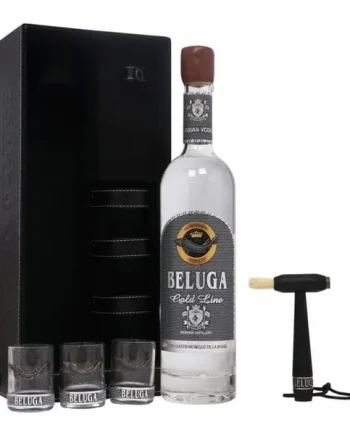 Beluga Russian Vodka Gold Line Gift Pack 70cl