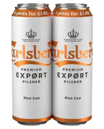 Carlsberg Export Lager Beer Pint Cans 24x568ml PM £7.49