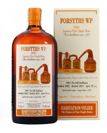 Forsyths WP Habitation Velier 2005 10 Year Old 2015 Release 70cl