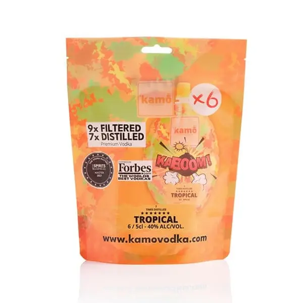 Kamo KABOOM Tropical Vodka Bombs 6x5cl