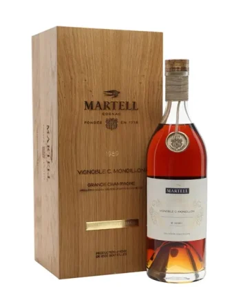 Martell 1989 Cognac Vignoble C Mongillon Grande Champagne