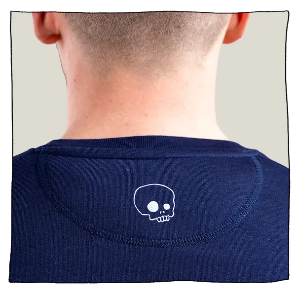 Skulls Sweatshirt in Navy
