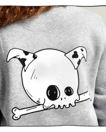 Skull Dog Backprint Sweatshirt