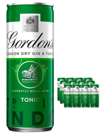 Gordon's London Gin and Tonic RTD Cans 12x250ml