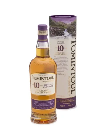 Tomintoul 10-Year-Old Speyside Single Malt Whisky, 40%