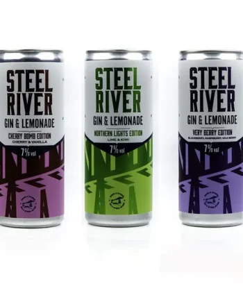 Steel River Gin & Lemonade Mixed Box Cans 12x250ml
