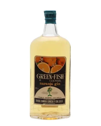 Green-Fish Orange Gin Spring Cap Bot.1960s