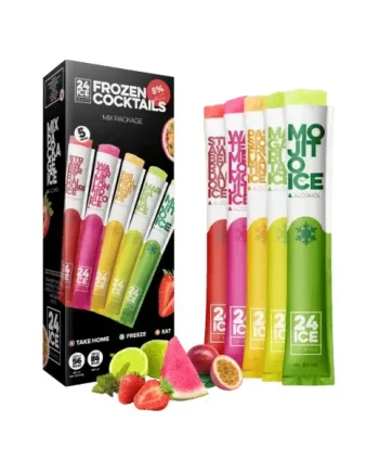 24 Ice Frozen Cocktail Ice Pops 20 Pieces 20x65ml