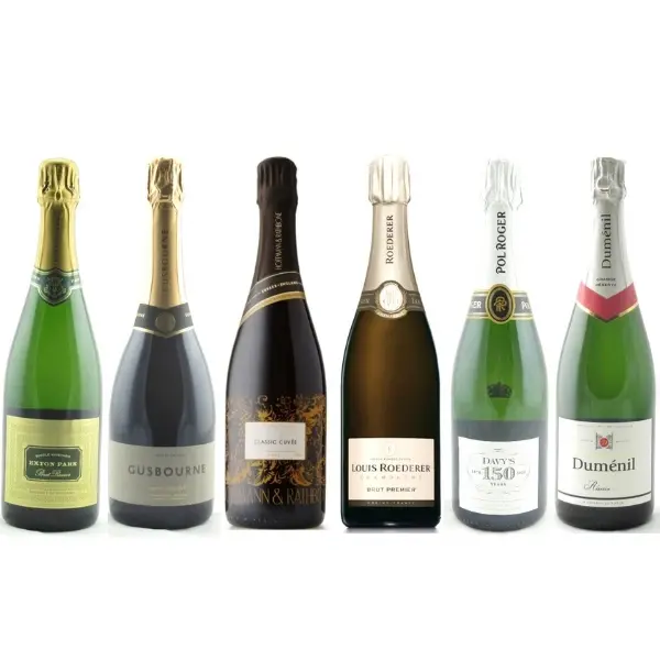 Sparkling Wine: England Vs Champagne, Mixed Case Of 6 Bottles