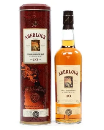 Aberlour 10 Year Old Single Malt Scotch Whisky St Drostan's Well Gift Tin 70cl