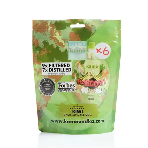 Kamo KABOOM Kiwi Vodka Bombs 6x5cl