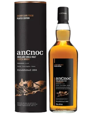 anCnoc Sherry Cask Finish Peated Edition Single Malt Scotch Whisky 70cl