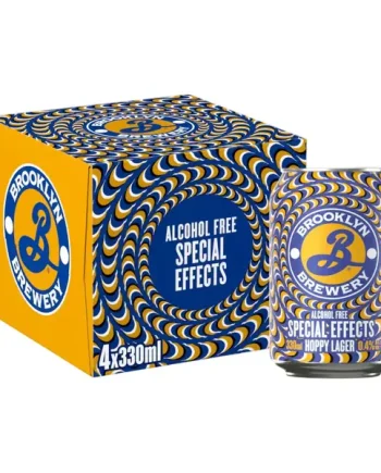 Brooklyn Alcohol Free Lager Beer Cans 4x330ml