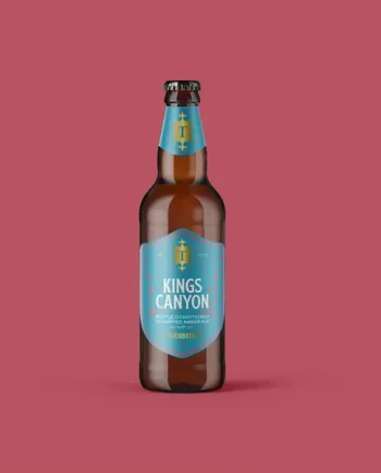 Kings Canyon, 6.5% US Hopped Amber Ale 500ml bottle