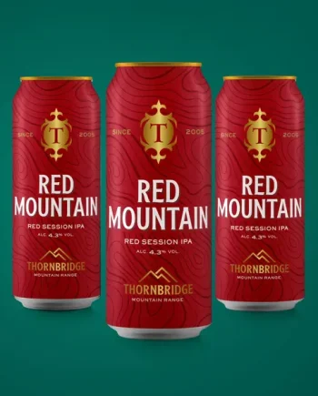 Red Mountain, 4.3% Red Session IPA 12 x 440ml cans