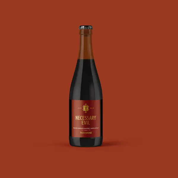 Necessary Evil, 13% ABV Pedro Ximénez Barrel Aged Stout