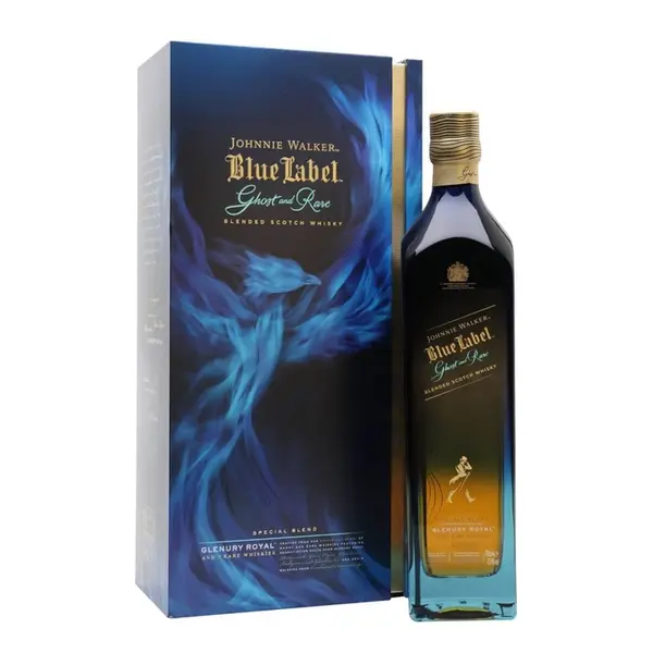 Johnnie Walker Blue Label Ghost and Rare Glenury Royal