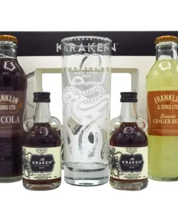 The Kraken Black Spiced Rum Gift Pack 2x5cl