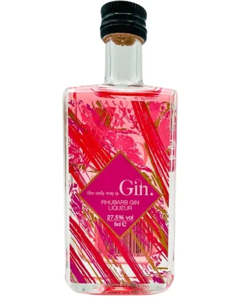 The Only Way Is Spirits Premium Rhubarb Gin Liqueur Miniature 5cl